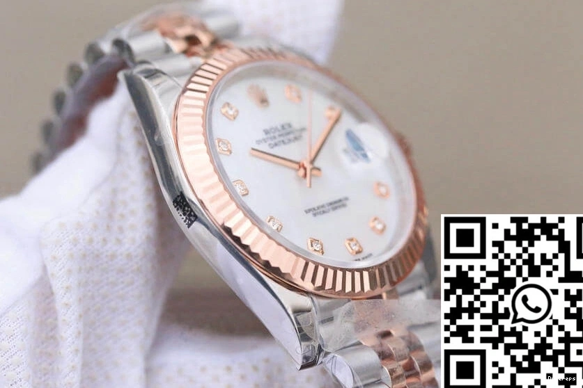 Factory White Rolex Mother-Of-Pearl M126331-0014 Datejust Dial EW 0109